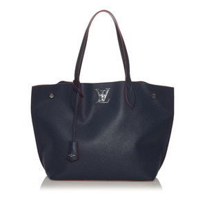 Louis Vuitton Lockmeto Tote Bag Marine Rouge Navy